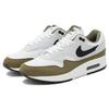 Nike Air Max 1 Medium Olive Scarpe da Ginnastica da Uomo Bianco Nero Platino Puro FD9082-102