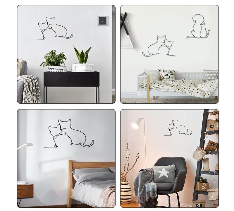 Hot-Selling Metal Animal Wall Art: Iron Craft Decor for Home