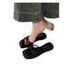 Flat Bottom Simple Niche One-word Slippers Women's Shoes 2025 New Summer Vacation Fairy Sandals Beach Sandals