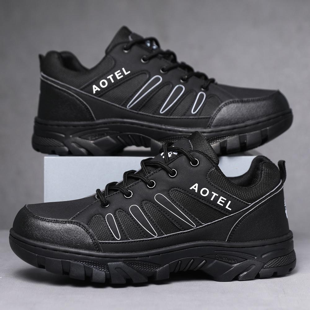 

Рабочая страховочная обувь модная дышащая сетчатая износостойкая защитная обувь, рабочая старая страховочная обувь модная обувь для альпинизма 39 чёрный