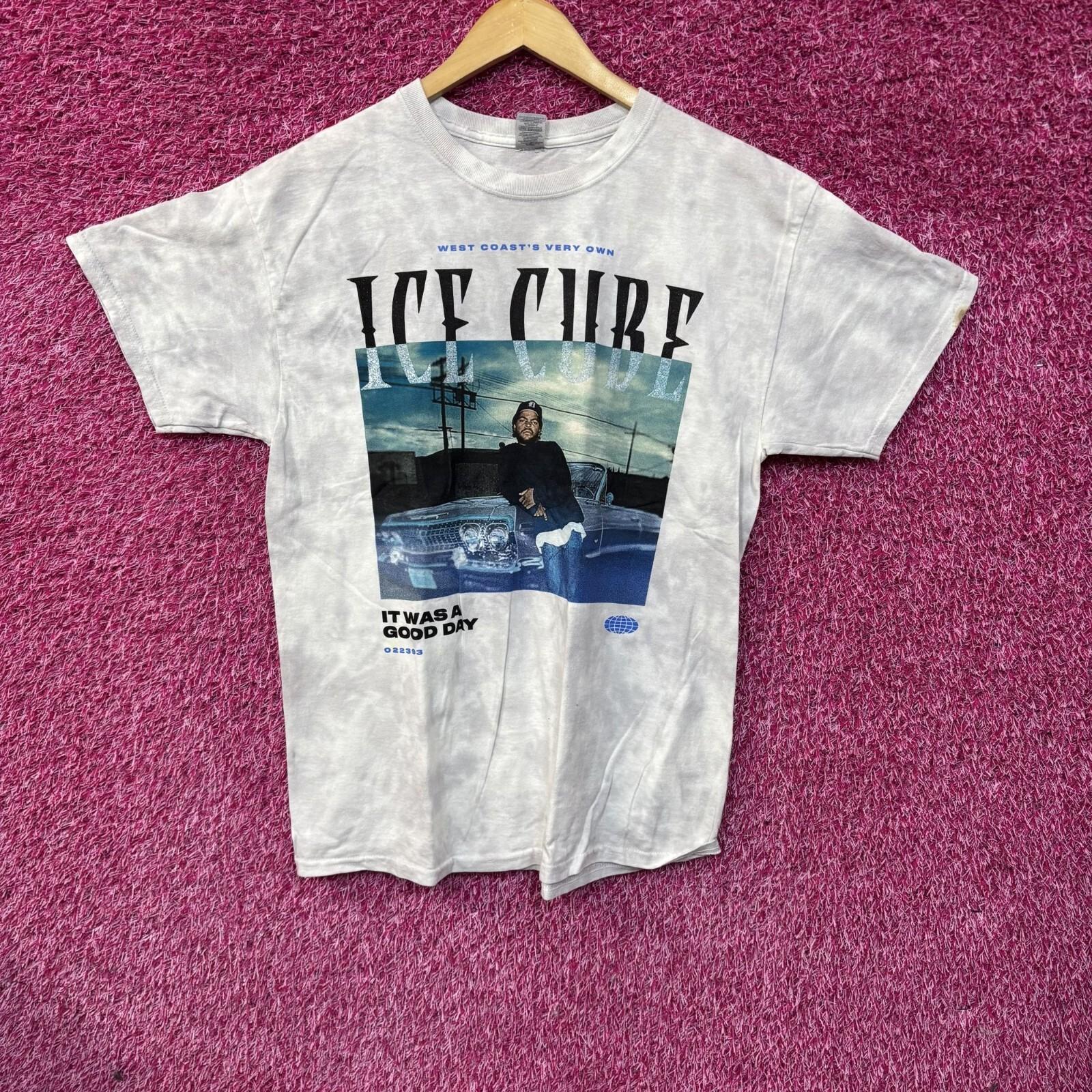 Ice Cube West Coast Blue Tie Dye T-Shirt XL M