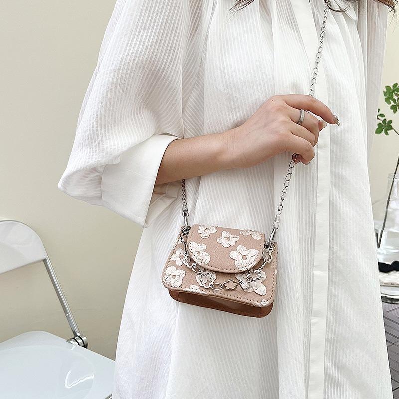 Niche design mini bag women's new small fresh three-dimensional printing chain bag fashionable trendy shoulder messenger bag