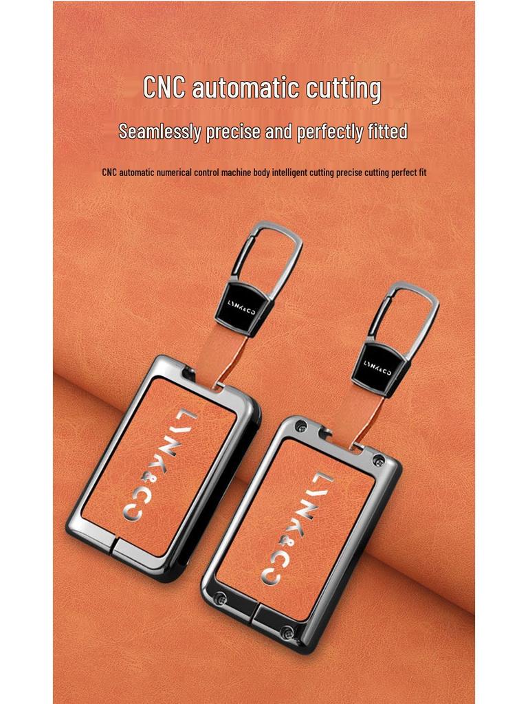 Lynk & Co 03 Schlüsselhülle für Advanced Hatchback mit Herren-Emp-Tasche, Schale und Schnalle