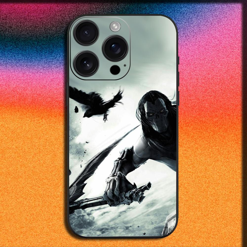 Game D-DARKSIDERS Phone Case For iPhone 16,15,14,13,12,11,Pro,XS,Max,XR,Plus,E,Mini Soft Black Cover iPhone12mini