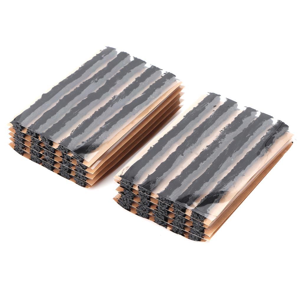 50pcs 100x6mm Tire Repair Plug Tubeless Tyre Rubber Sealing Strip Puncture Repairing Tool for Car Motorcycle