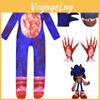 Sonic The Hedgehog Kids Cosplay Costume Jumpsuit Perfect For Halloween And Parties