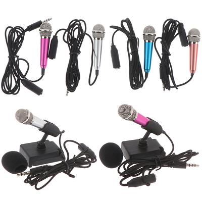 Tragbares 3,5-mm-Stereo-Studiomikrofon KTV Karaoke Mini-Mikrofon für Mobiltelefon PC