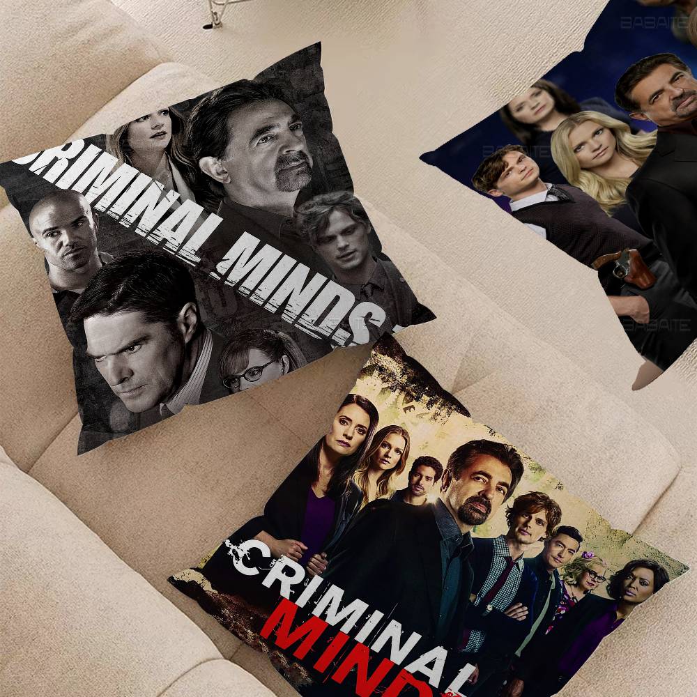 Criminal M-Minds Cushion Cover Inches Farmhouse Decor Home Throw Pillow Covers For Couch Decorations