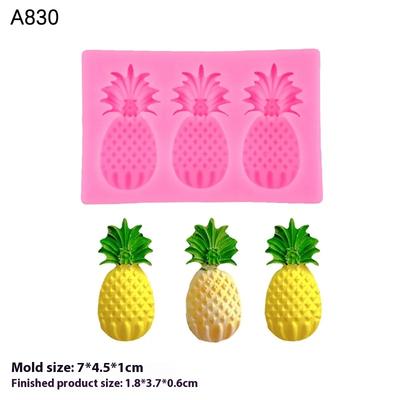 Frutta Ananas Fragola Stampo in Silicone per Sugarcraft Strumenti in Resina Stampo per la Cottura di Cupcake Strumenti per la Decorazione di Torte in Fondant