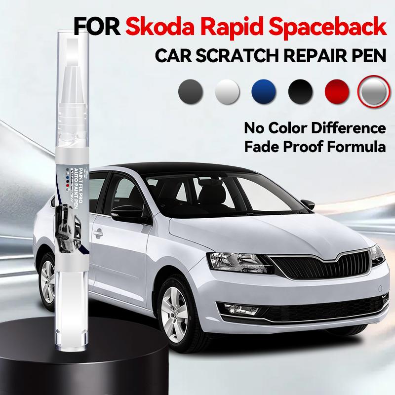 For Skoda Rapid Spaceback Car Paint Repair Pen Touch Up Scratch Remover DIY Auto Accessories Gold Black White Gray Green LP7R