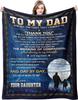 1PC Gift To Dad Thin Blankets for Father's Day Anniversary Birthday Mother's Day for Mom Wife Uncle Grandma Abuela Soft Throw