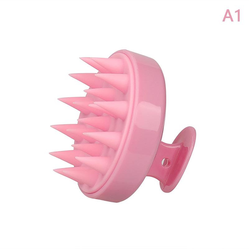 Plastic Silicone Massage Comb Clean The Scalp Thoroughly Scalp Massage Easy Foaming Head Massage Brush Shampoo Brush Bath Comb