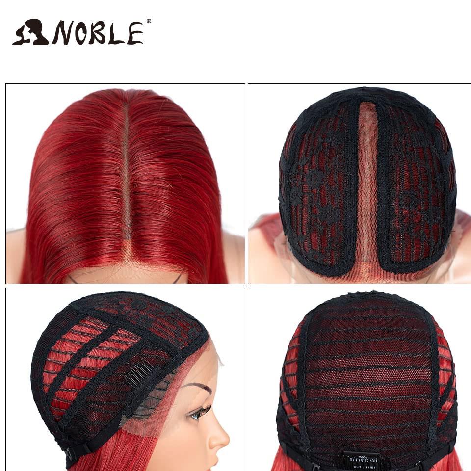 Noble Synthetic Lace Front Wigs For Women 38 Inch Straight Wig Lace Wig Ombre Blonde Lace Wigs Cosplay Straight Lace Front Wig