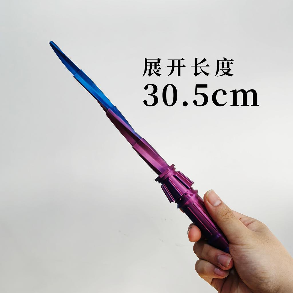 3D Printed Simulation Gravity Sword For Kids Retractable Toy Knife Plastic 3D Pringting Spiral Sword Cosplay Fidget Toy For Boys