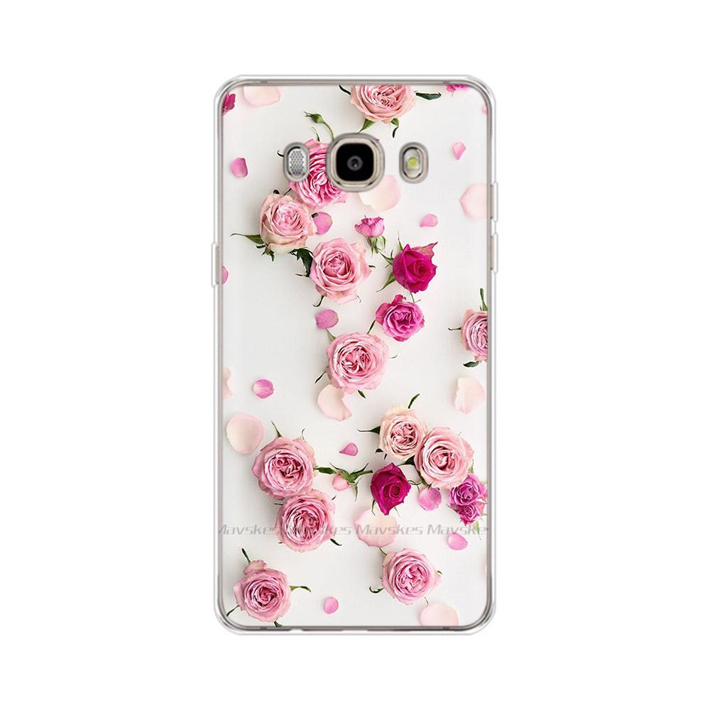 For Samsung Galaxy J5 2016 Case J510 J510F/ds J510FN Cover Fashion Daisy Soft Protective Covers For Samsung J5 2016 Fundas Coque
