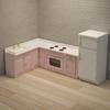 Birch Wood Miniature Dollhouse Kitchen Display-Ready for Collectors, Kids