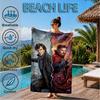 Sherlock Victorian Mystery Beach Towel, Microfiber Beach Towel, Perfect For Pool, Beach, Travel, Home Decor Beach Party Fan Gifts