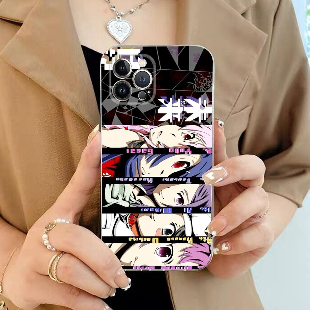 Anime Future Diaries Phone Case For iPhone 15 13 14 Pro Max XS XR 12 11 Pro 13 Mini 6 7 8 Plus Clear Back Cover Capa