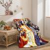 Cartoon Day Man Series Flannel Blanket 2D Printed Sofa Blanket Thickened Blanket