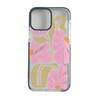 Spring Doodle Pink Flower Phone Case Suitable for iPhone 17 Full-Coverage Transparent Apple 16pm Women's Protective Case