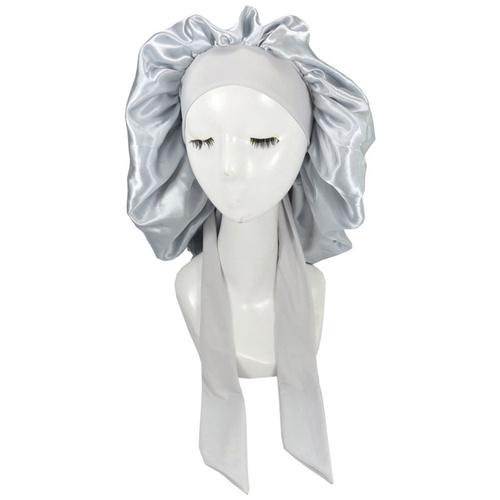 New Silky Bonnet For Sleeping Women Satin Bonnet Hair Bonnet Night Sleep Cap Scarf Wrap For Curly Hair Tie Band For CurlyHat