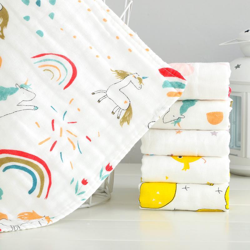 Pure Cotton Baby Bib & Towel Set: Soft Gauze for Newborns