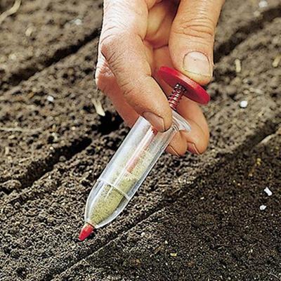 1 pièce Fournitures d'outils de jardinage Seringue Semoir Mini Distributeur de graines pour semis Semoir de jardin Semoir Manuel Pot de fleurs Pot de fleurs