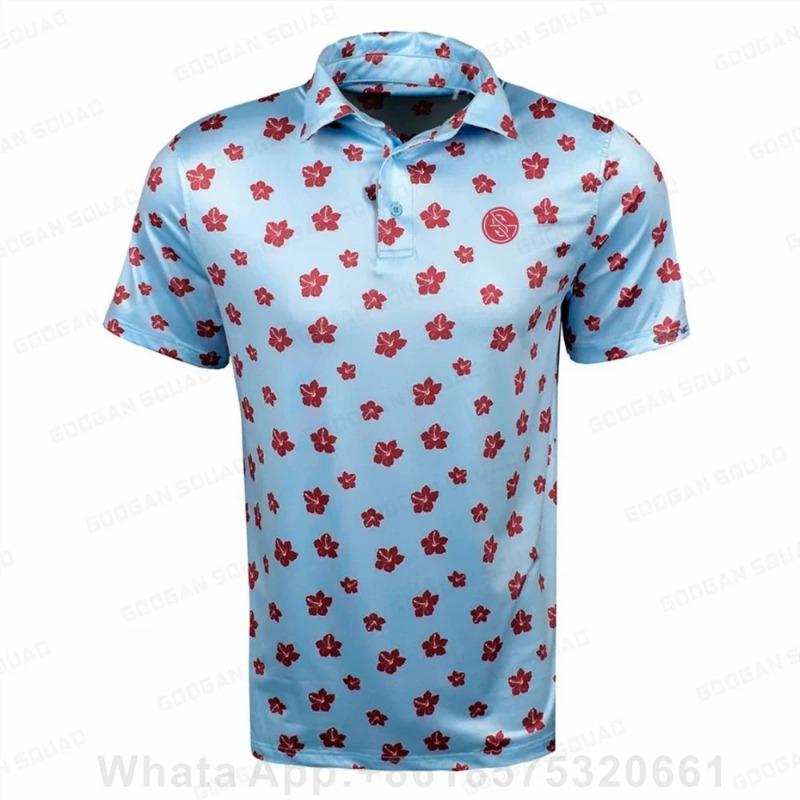 Herren Golf T-Shirt Kurzarm Sport Freizeit Poloshirt Outdoor Hohe Qualität Atmungsaktives Gewebe Sporttrikot Business Poloshirt