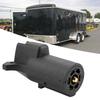 7 Way To 5 Way Flat Blade Trailer Towbar Towing Socket Plug Adapter Connector 12V US Plug