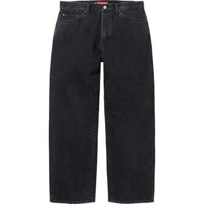 Luźne Jeansy (25FW) czarny