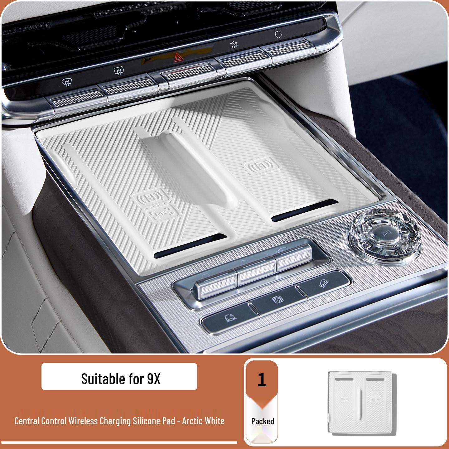 Zeekr 9X Wireless Charging Silicone Anti-slip Pad - Center Console Dustproof Interior Accessory
