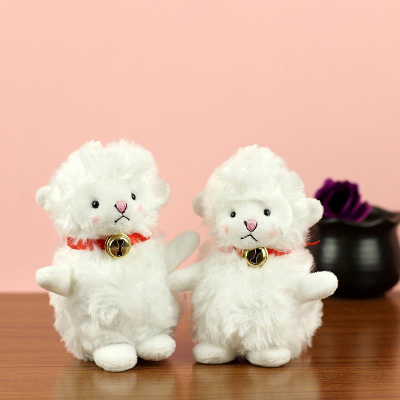 Lovely Bell Sheep Plush Keychain Unique Lamb Figure Cute Keyring For Girls Fashionable