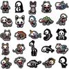 50Pcs Black White Animals Skeleton Skull Graffiti Stickers Diy Motorcycle Laptop Phone Helmet Car Stationery Bike Cool Decals