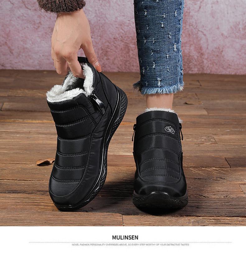 2024 Unisex Plus Size Cotton Snow Boots with Velvet Lining