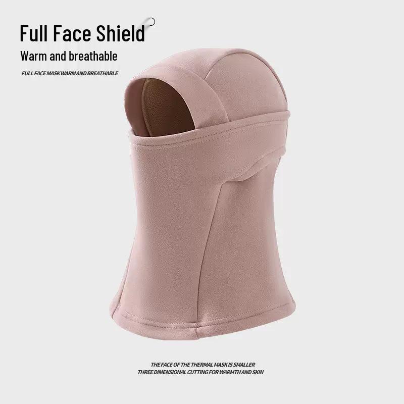 Unisex Winter Cycling Neck Warmer & Integrated Face Mask Helmet Liner розовый