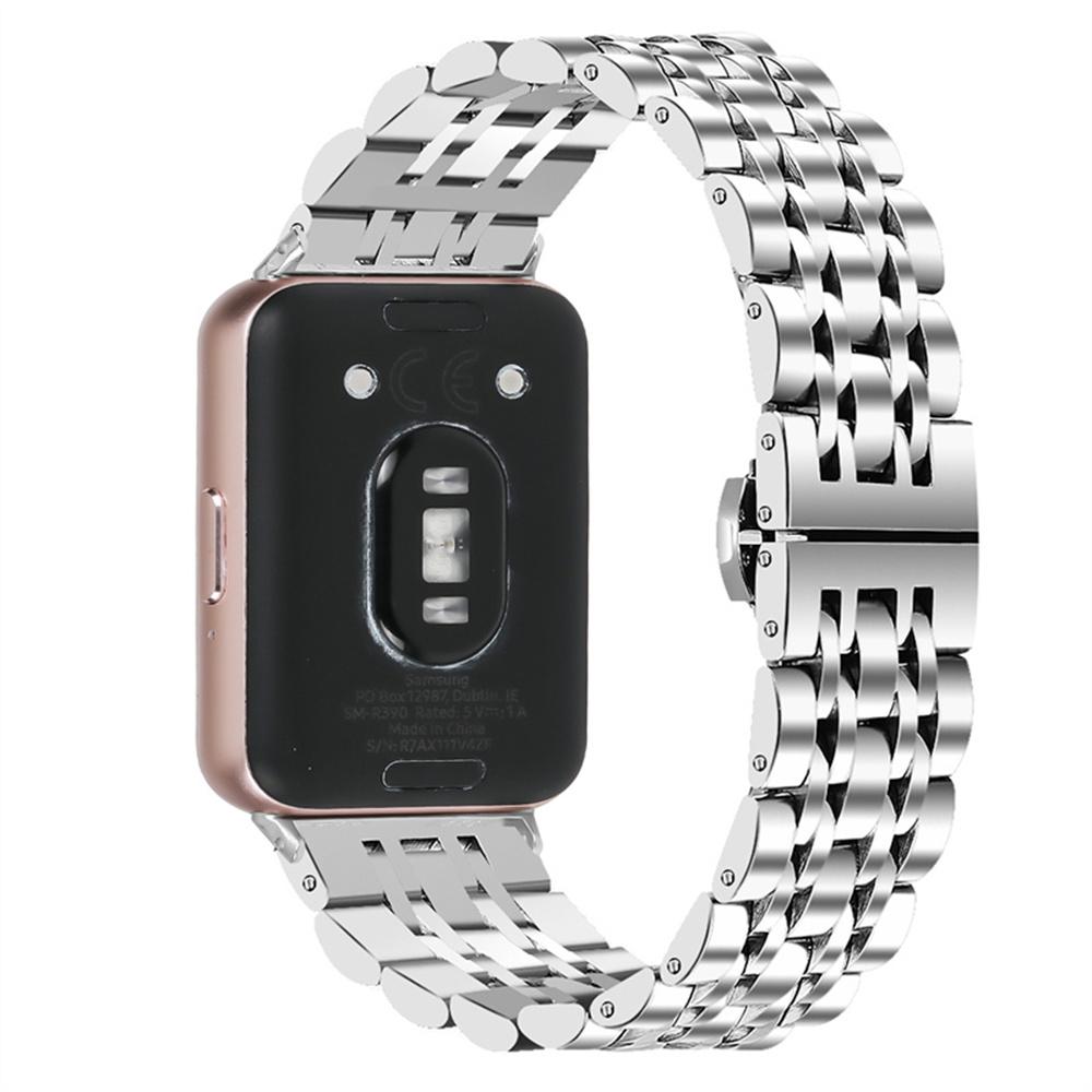 7-Bead Stainless Steel Watch Band for Honor Watch X5 Butterfly Clasp Wrist Strap