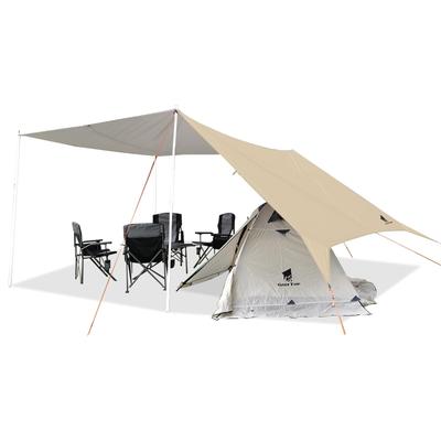 Geer Top Waterproof Tarp Camping Tarp 3m X Large UV Protection Water Resistant 3000mm Tear Resistant Sunshade UV Protection Shading Heat Insulation