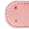 PU Leather Knitting Crochet Bag Nail Bottom Shaper Pads Weaving Bags Insert Cushion Base with 52