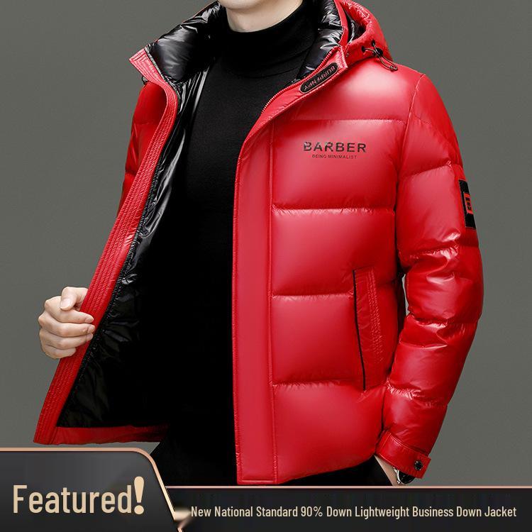 2025 Men's Winter Thickened Stand Collar White Duck Down Jacket