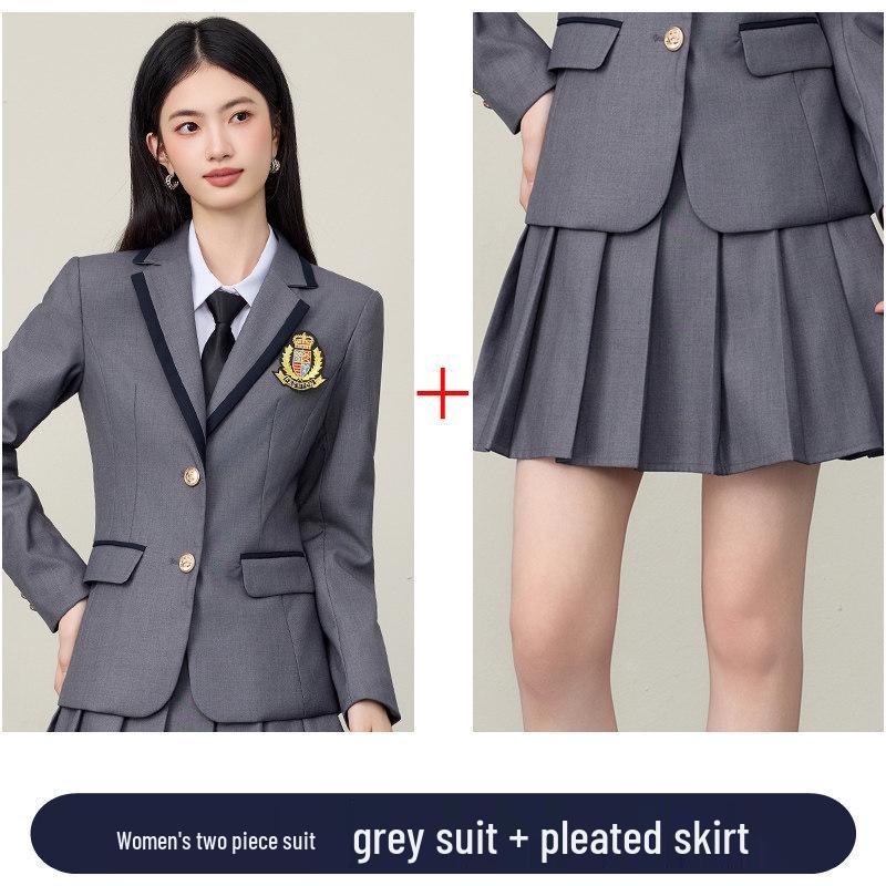 2026 Spring/Autumn College-Style Professional Suit Set for Men & Women - Student JK Uniform & Workwear