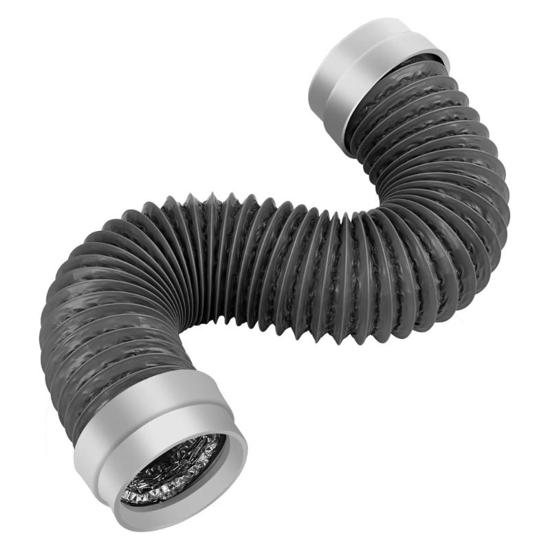 Upgrades 6 Layer Aluminum Dryer Vent Hose Incorporating Reinforced Steel Wire PVC Coating for Enhances Tear Resistance