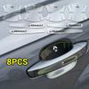 Przezroczysta Naklejka Ochronna na Klamkę Drzwi Samochodu Dla Renault Koleos Captur Kadjar Fluence Latitude Clio Megane Zoe Nema Duster XX2
