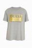Guess T-Shirt Damski Błyszczący Szary S 0A4E5* S 0_4