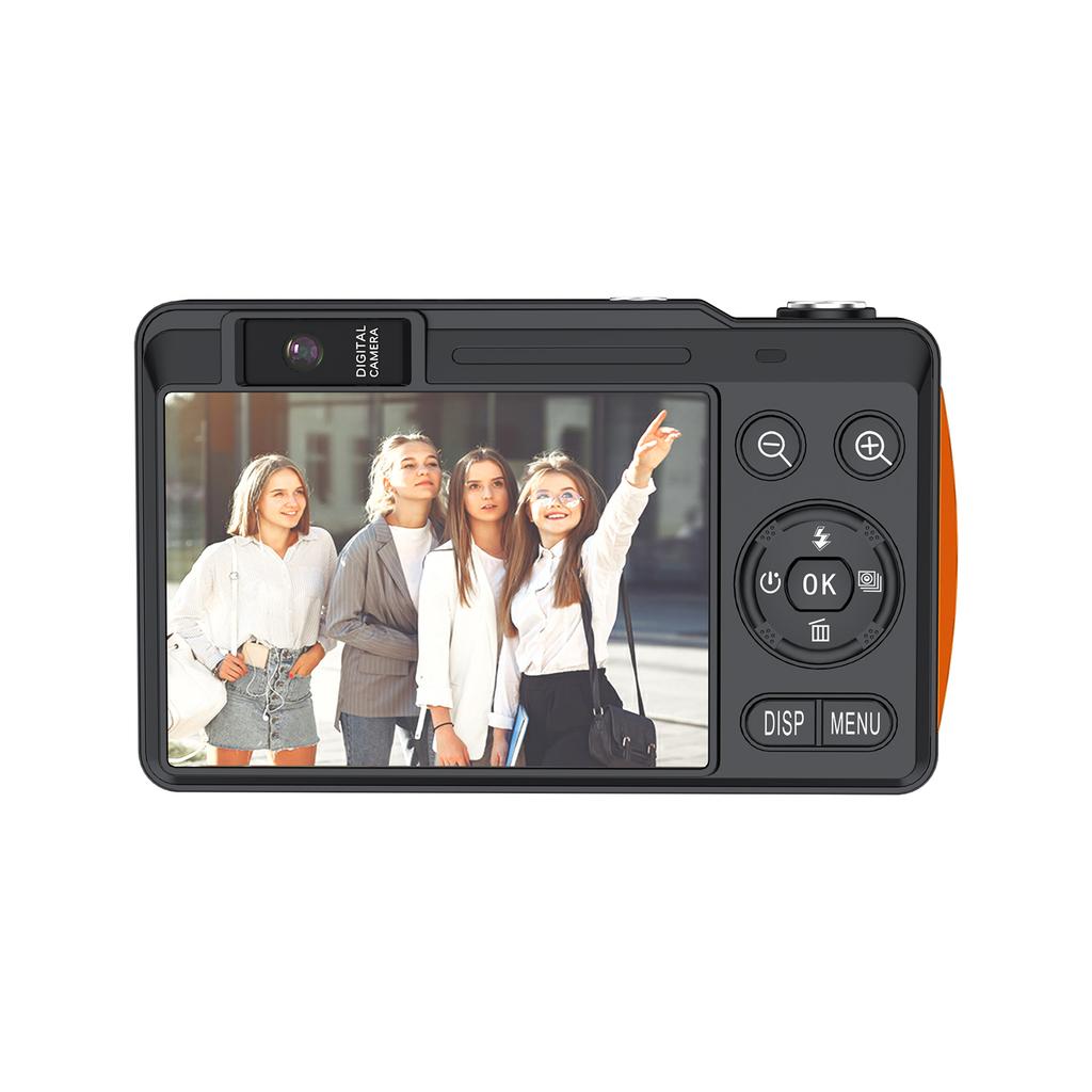 4K Digitalkamera 64MP 16-fach Zoom Tragbar Dual-Objektiv CCD mit 24-Zoll-Bildschirm für Studenten