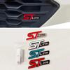 3D Metal ST Line Logo Car Front Grill Emblem Sticker Trunk Badge For Kuga GCF5 MK3 MK4 S Max Focus Puma Fiesta Accessories