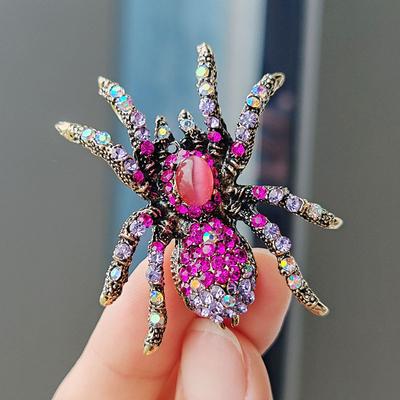 Spilla Ragno Opale Retro Esagerata Spilla Insetto Abito Spilla Personalizzata Accessori