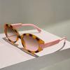 Vintage Oval Sunglasses Women Fashion Cute Candy Color Rim Beach Vacation Sun Glasses Trendy Brand Design Decor Shades