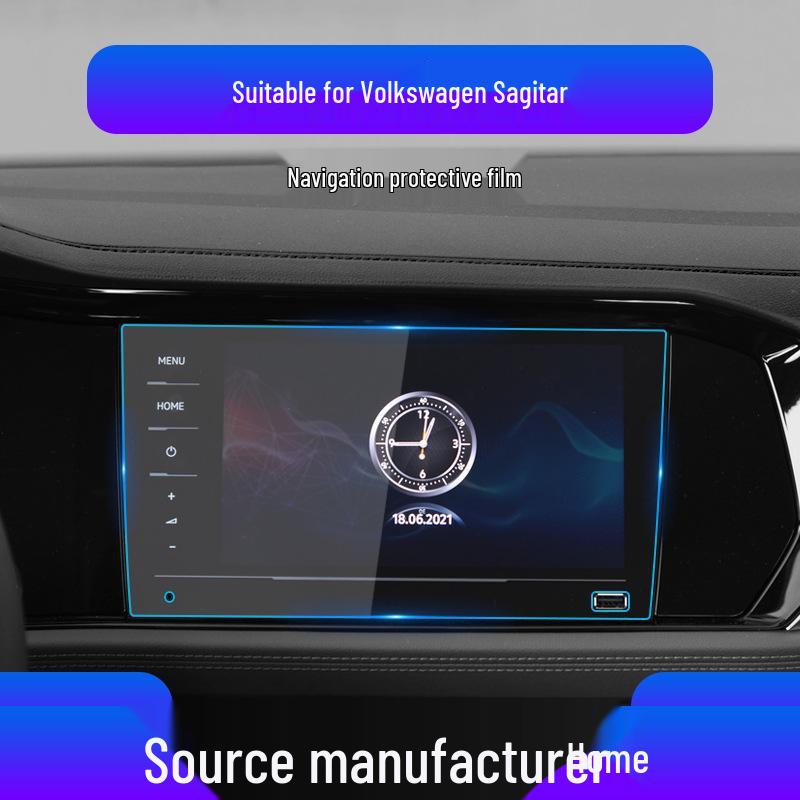 Volkswagen Sagitar Displayschutz: Kratzfeste gehärtete Folie für Navigation und Mittelkonsole.
