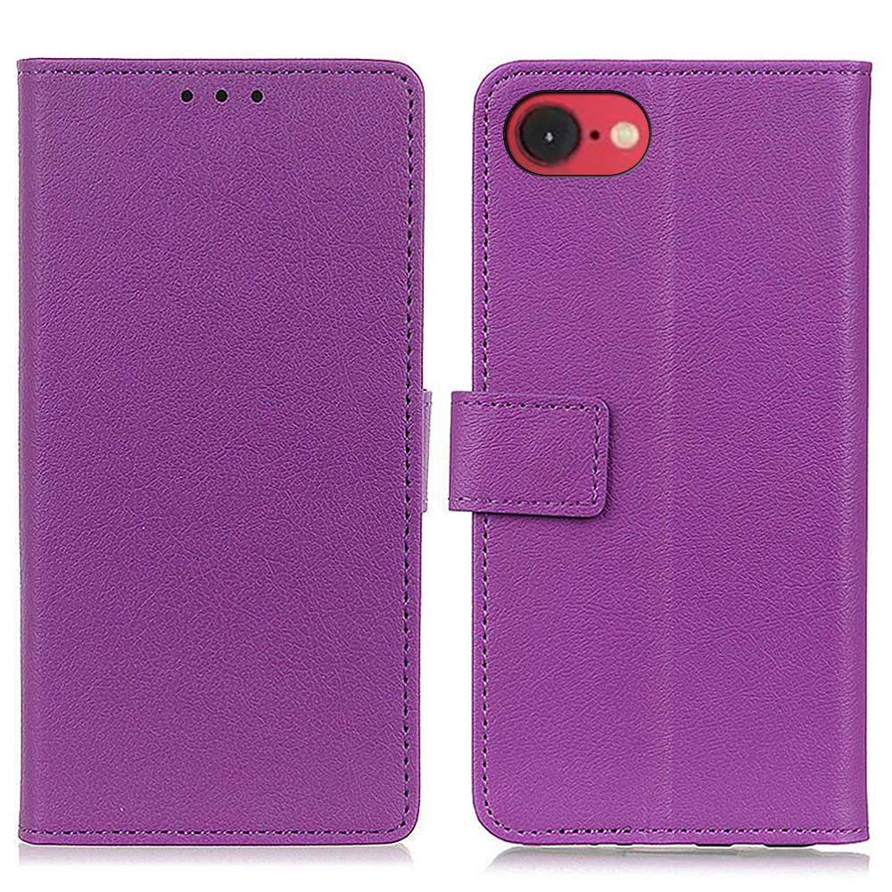 For iPhone 16e Case PU Leather Stand Wallet Phone Cover