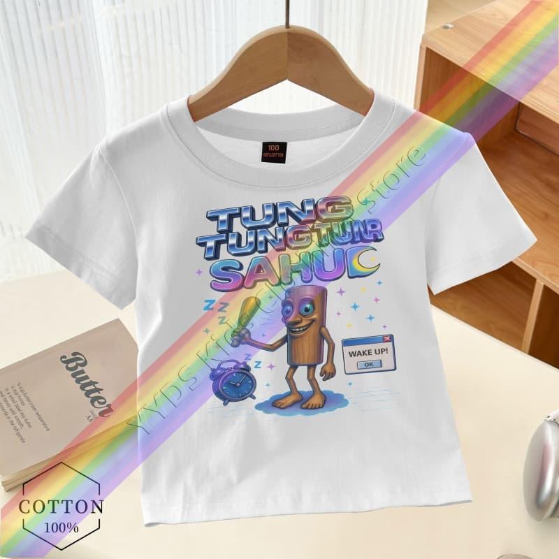 Jungen Mädchen Hirnfäule Italien Kinder T-Shirt Lustiger Cappuccino Assassino Aufdruck T-Shirt Kurzarm Rundhals Kinder Humorvolle Streetwear